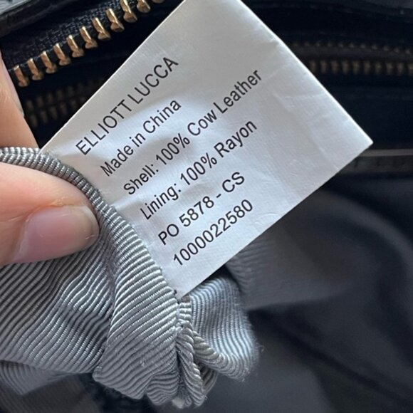 Elliott LUCCA Black Cow-Leather Braided Small Shoulder Bag - Picture 6 of 10